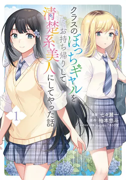 Gambar Cover Manga Class no Bocchi Gal wo Omochikaeri shite Seiso-kei Bijin ni Shiteyatta Hanashi