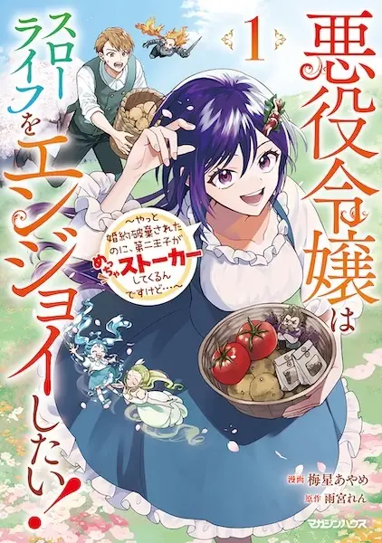 Cover Manga: Akuyaku Reijou Slow Life wo Enjoy shitai! Yatto Konyaku Haki sareta noni, Dai-2 Ouji ga Meccha Stalker shite Kurun desu kedo...