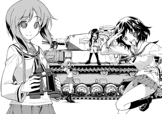 Manga image Girls & Panzer