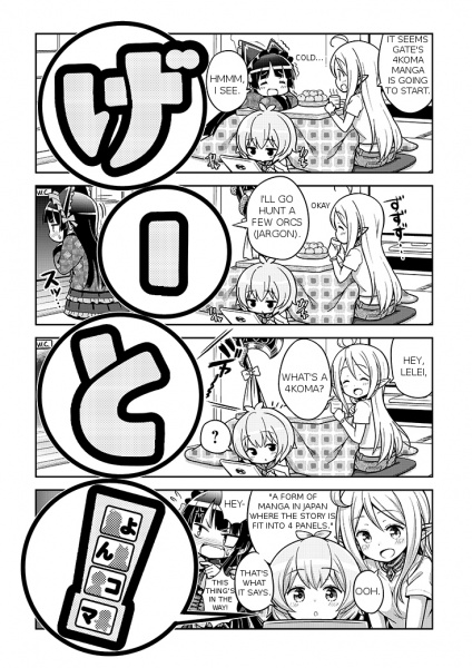 Gambar Manga Gate! Yonkoma