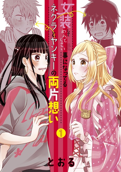 Gambar Cover Manga Josou shite Mendokusai Koto ni Natteru Nekura to Yankee no Ryou Kataomoi