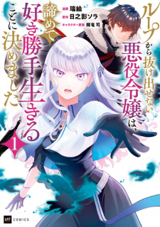 Sampul Manga Loop kara Nukedasenai Akuyaku Reijou wa, Akiramete Sukikatte Ikiru Koto ni Kimemashita