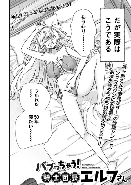 Gambar Cover Manga Babucchau! Kishi Danchou Elf-san