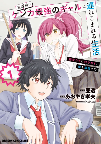 Gambar Cover Manga Houkago wa Kenka Saikyou no Gal ni Tsurekomareru Seikatsu: Kanojo-tachi ni Sukarete, Boku mo Saikyou ni!?