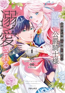 Sampul Manga Meshitsukai Reijou wa Kokkyou wo Koe, Tekikoku no Koushaku Kishi-sama ni Dekiai sareru